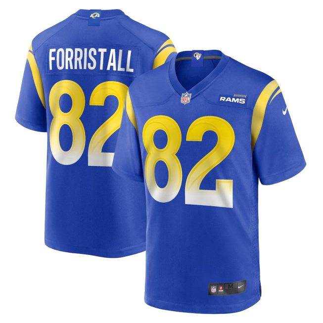 Miller Forristall 82 Los Angeles Rams Men Game Jersey - Royal