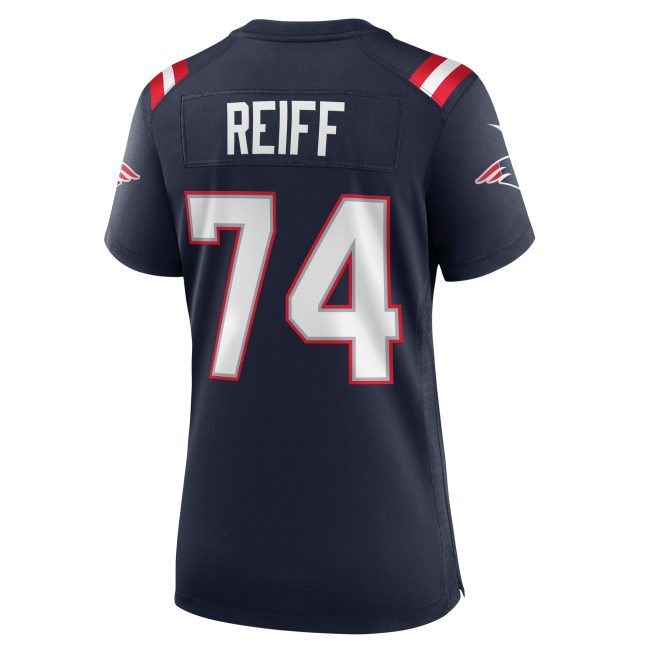 Riley Reiff New England Patriots Women's Game Jersey - Navy - Image 3
