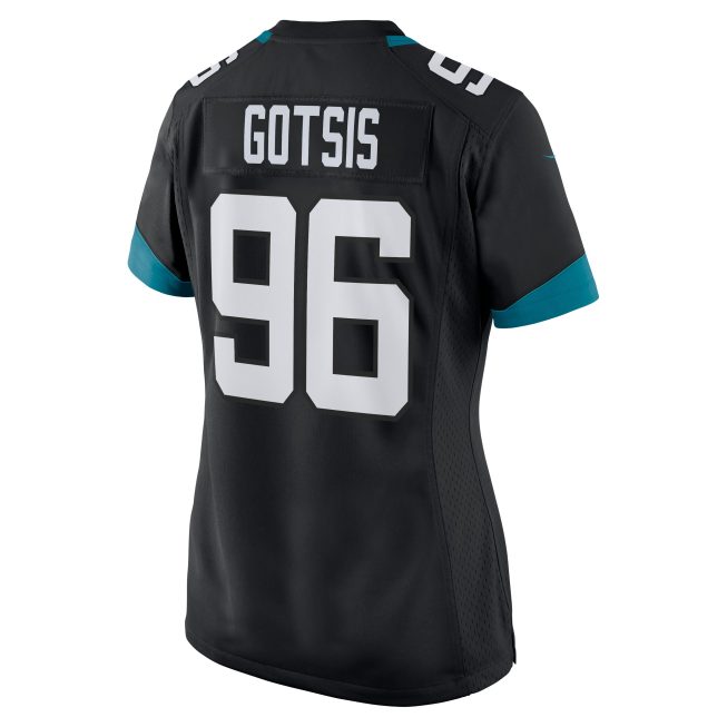 Adam Gotsis Jacksonville Jaguars Women's Game Jersey - Black - Image 3