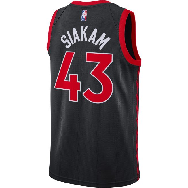 Pascal Siakam Toronto Raptors Jordan Brand 2020/21 Swingman Jersey - Statement Edition - Black - Image 3