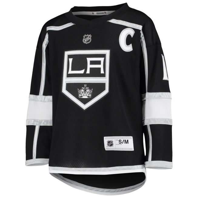 Anze Kopitar Los Angeles Kings Youth Home Replica Player Jersey - Black - Image 2