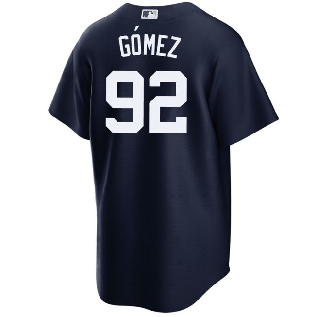 Yoendrys Gomez New York Yankees Alternate Navy World Series Jersey - Image 2