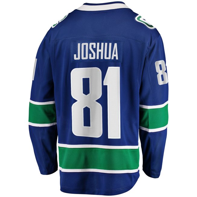Dakota Joshua Vancouver Canucks Fanatics Home Premier Breakaway Player Jersey - Blue - Image 3