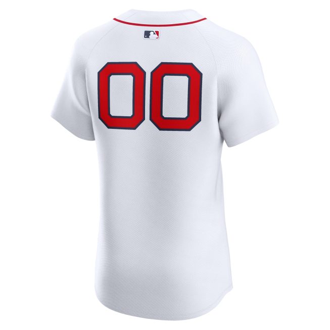 Boston Red Sox Home Elite Custom Jersey - White - Image 3