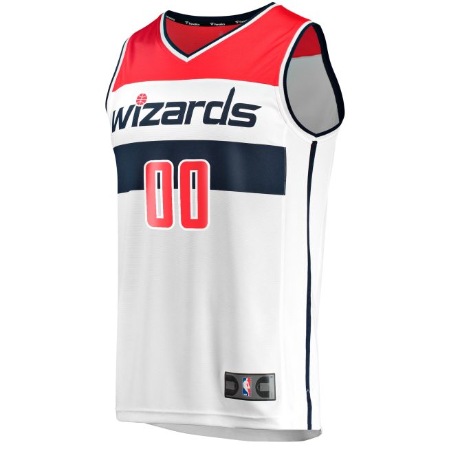 Washington Wizards Fanatics Fast Break Custom Replica Jersey - Association Edition - White - Image 2