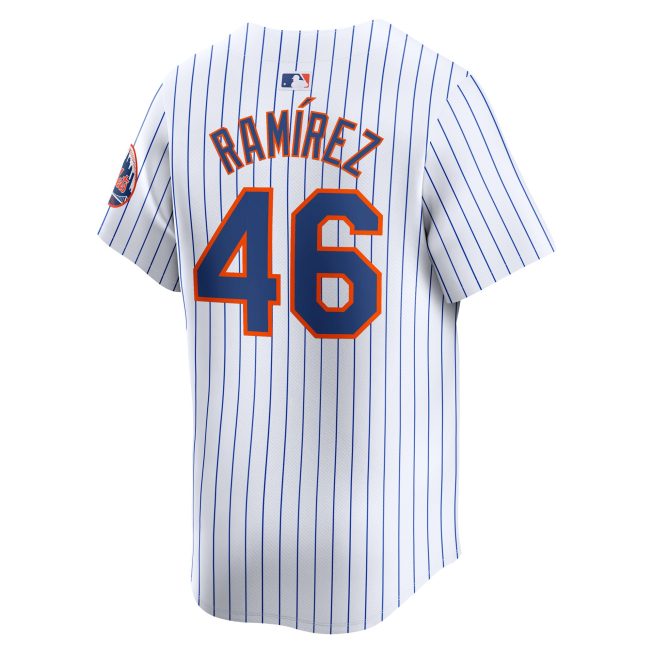 Yohan Ramirez New York Mets Home Limited Player Jersey - White - Image 3