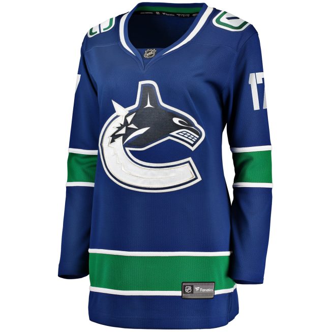 Filip Hronek Vancouver Canucks Women's Fanatics Home Breakaway Jersey - Blue - Image 2