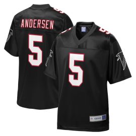 Morten Andersen 5 Atlanta Falcons Pro Line Vintage Men Retired Jersey - Black