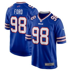 Poona Ford 98 Buffalo Bills Men Home Game Jersey - Royal