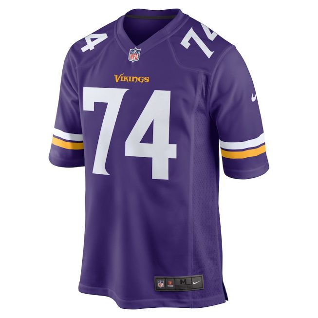 Oli Udoh 74 Minnesota Vikings Men Game Jersey - Purple - Image 2