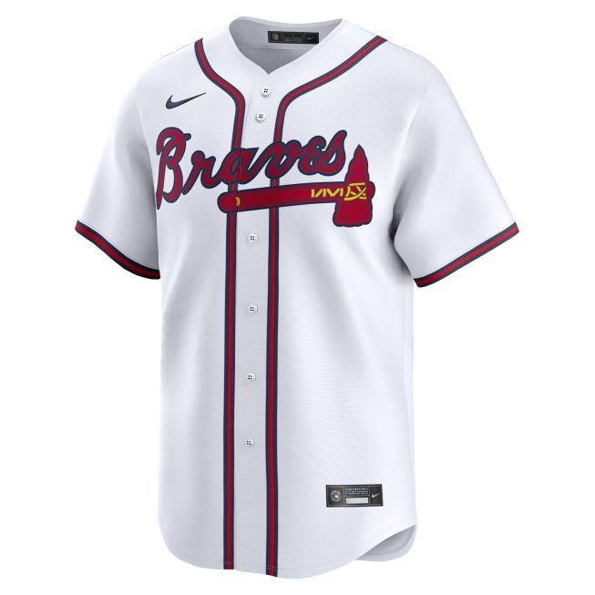 AJ Smith-Shawver Atlanta Braves Home Limited Player Jersey - White - Image 2