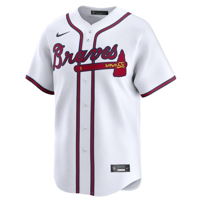 Atlanta Braves 2024 Jackie Robinson Day Home Men Limited Jersey - White - Image 2