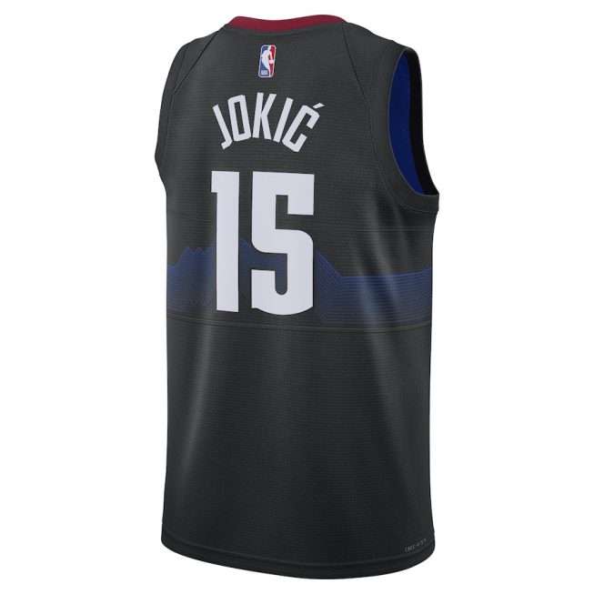 Nikola Jokic 15 Denver Nuggets 2023/24 Swingman Jersey - Black - City Edition - Image 3