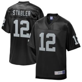 Ken Stabler 12 Las Vegas Raiders Pro Line Men Retired Jersey - Black