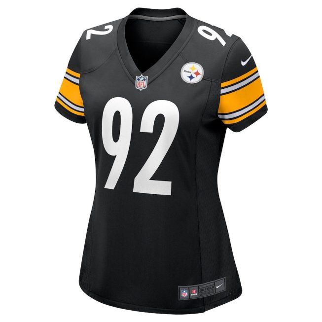 James Harrison 92 Pittsburgh Steelers Women Retired Game Jersey - Black - Image 2