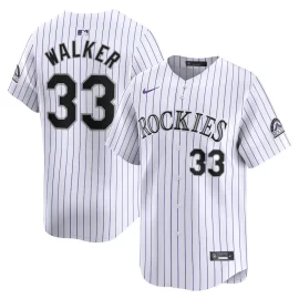 Larry Walker 33 Colorado Rockies Home Limited Player Men Jersey - White