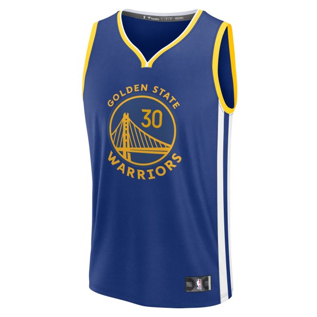 Stephen Curry Golden State Warriors Fanatics Youth Fast Break Replica Player Jersey - Icon Edition - Royal - Image 2
