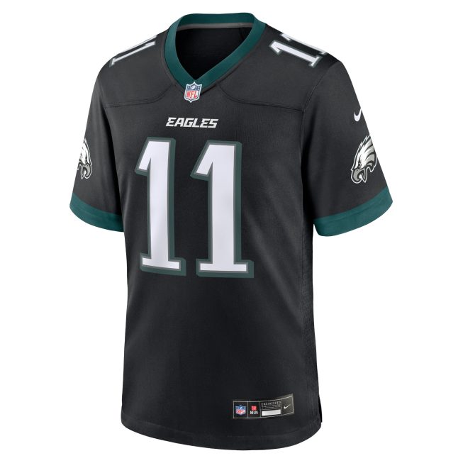 A.J. Brown Philadelphia Eagles Alternate Game Jersey - Black - Image 2