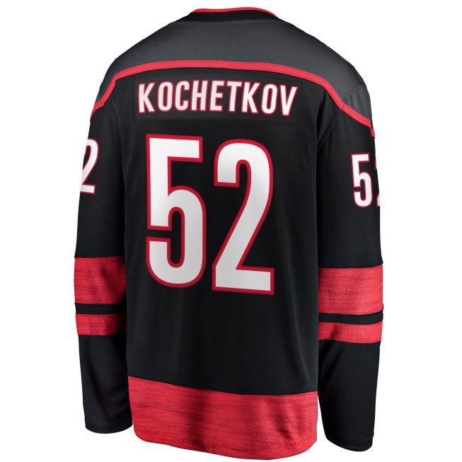 Pyotr Kochetkov Carolina Hurricanes Fanatics Home Premier Breakaway Player Jersey - Black - Image 3