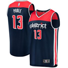 Jordan Poole Washington Wizards Fanatics Fast Break Player Jersey - Statement Edition - Navy