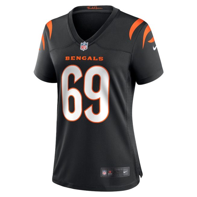 Devonnsha Maxwell 69 Cincinnati Bengals Women Team Game Jersey - Black - Image 2