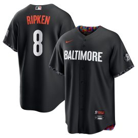 Cal Ripken Jr. Baltimore Orioles City Connect Replica Player Jersey - Black