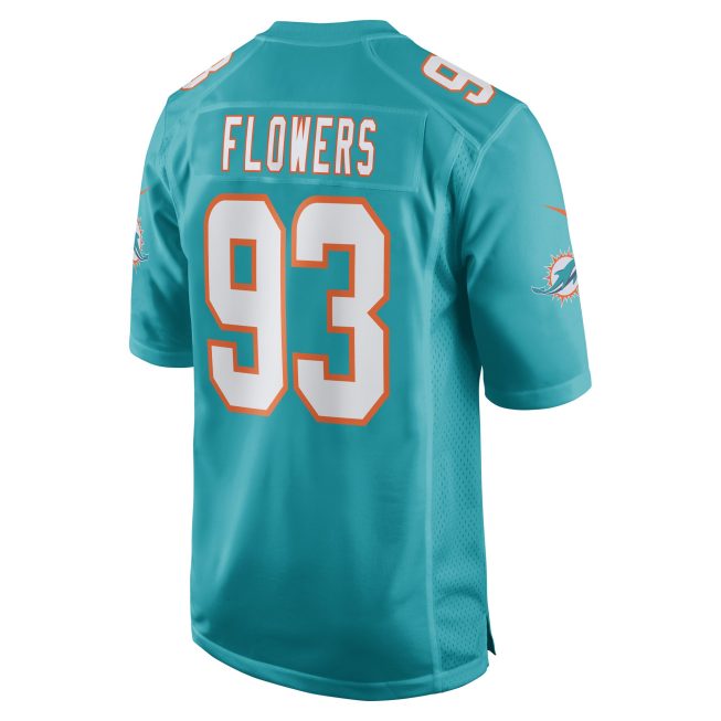 Trey Flowers Miami Dolphins Game Player Jersey - Aqua - Image 3