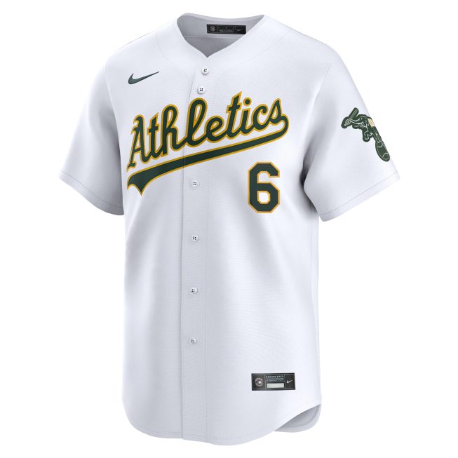 Jordan Diaz Oakland Athletics Home Limited Player Jersey - White - Image 2