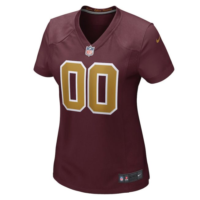 Washington Team Women Alternate Custom Jersey - Burgundy - Image 2