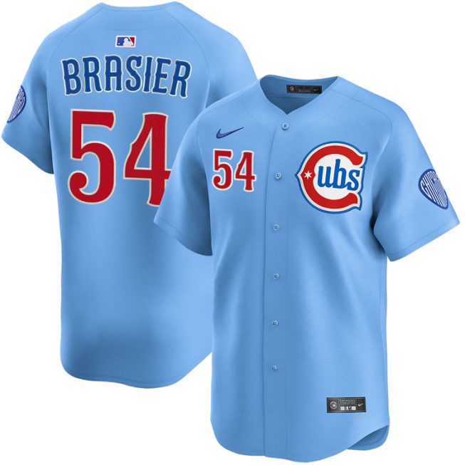Ryan Brasier Chicago Cubs Youth Blues Alternate Limited Jersey
