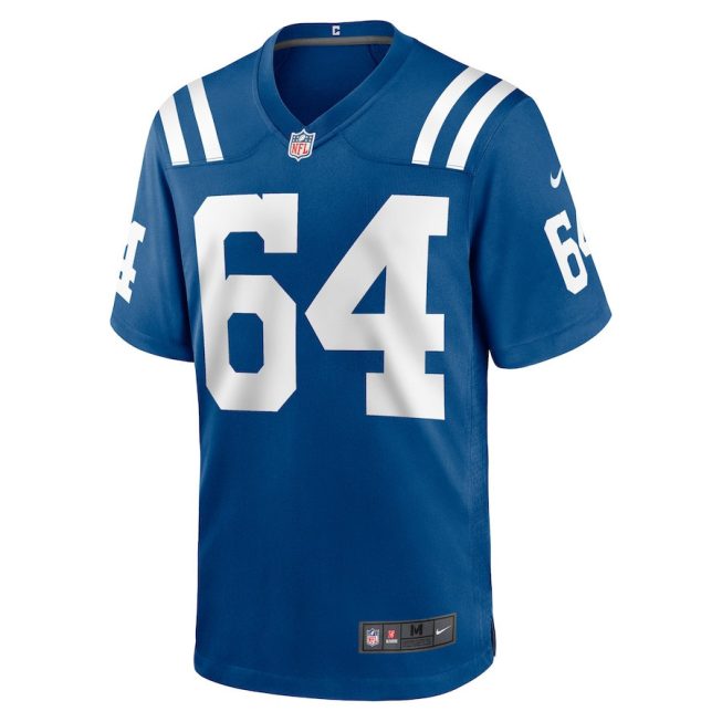 Arlington Hambright 64 Indianapolis Colts Men Game Jersey - Royal - Image 2