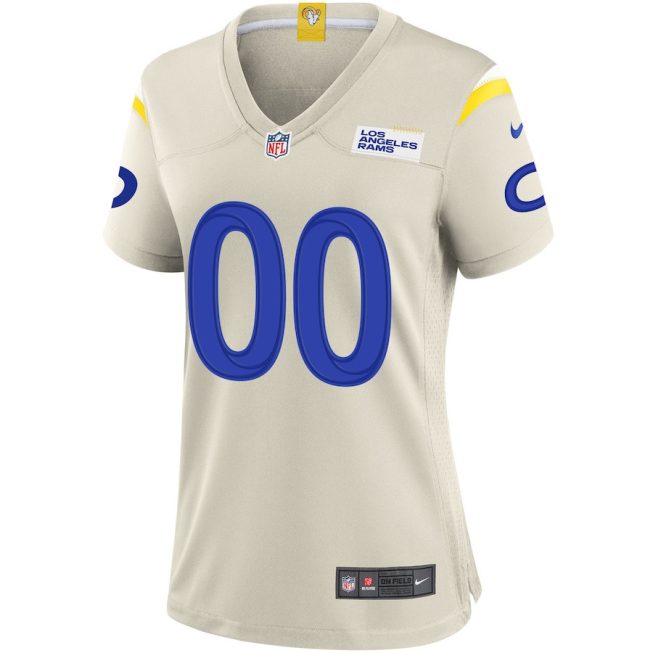 Los Angeles Rams Women Custom Game Jersey - Bone - Image 2