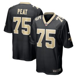 Andrus Peat New Orleans Saints Game Jersey - Black