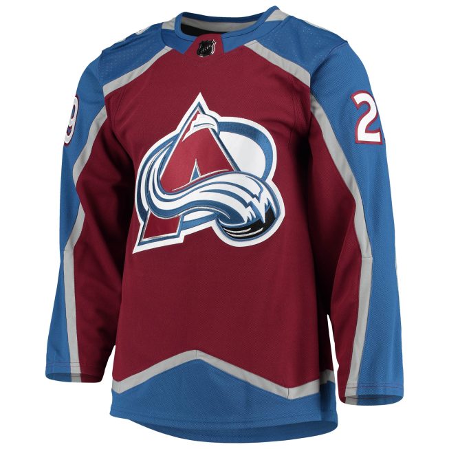 Nathan MacKinnon Colorado Avalanche Home Primegreen Authentic Player Jersey - Burgundy - Image 2