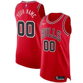 Chicago Bulls Authentic Custom Jersey Red - Icon Edition