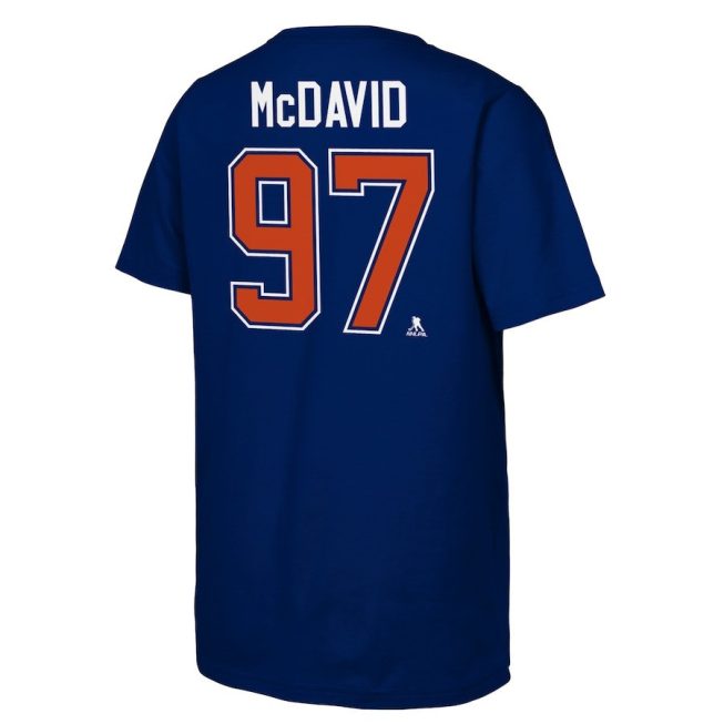 Connor McDavid Edmonton Oilers 2024 Stanley Cup Final T-Shirt – Royal - Image 3