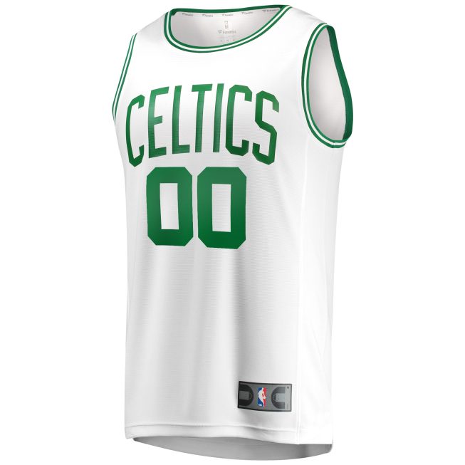 Boston Celtics Fanatics Fast Break Replica Custom Jersey - Association Edition - White - Image 2