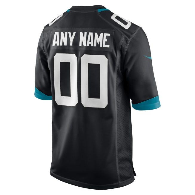 Jacksonville Jaguars Custom Game Jersey - Black - Image 3