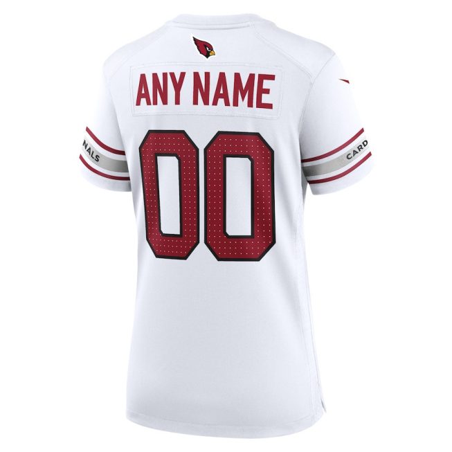 Arizona Cardinals Women Custom GameJersey - White - Image 3