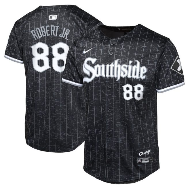 Luis Robert Jr. 88 Chicago White Sox City Connect Limited YOUTH Jersey - Black