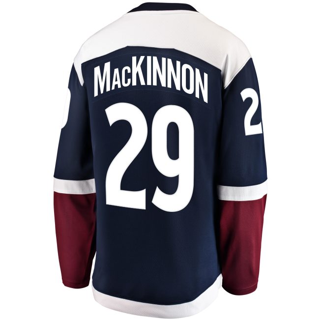 Nathan MacKinnon Colorado Avalanche Fanatics Alternate Breakaway Player Jersey - Navy - Image 3