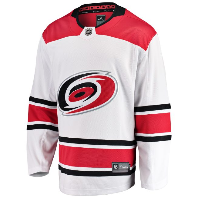 Carolina Hurricanes Fanatics Youth Away Breakaway Jersey - White - Image 2