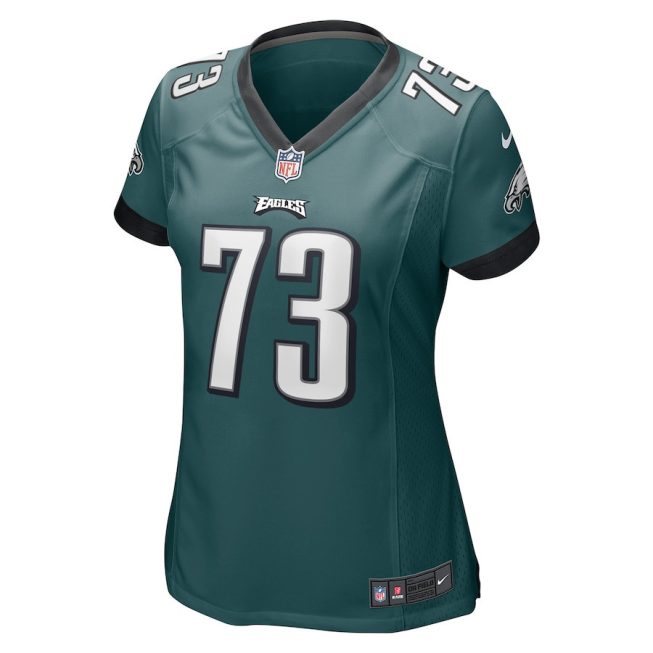 Le'Raven Clark 73 Philadelphia Eagles Game Women Jersey - Midnight Green - Image 2