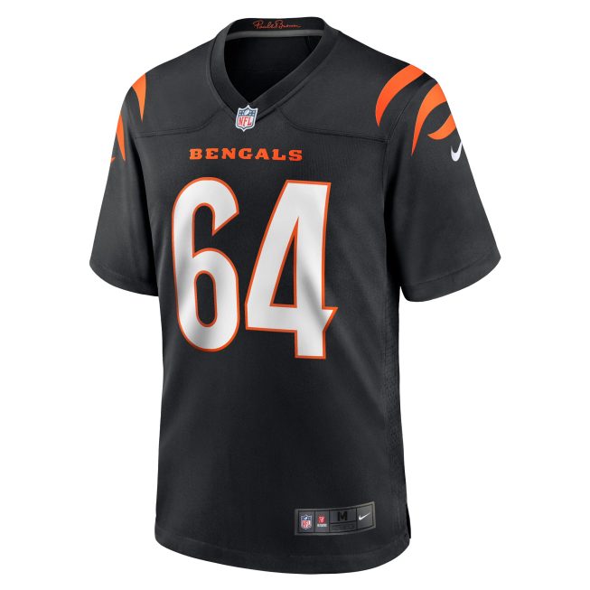 Ted Karras Cincinnati Bengals Game Player Jersey - Black - Image 2
