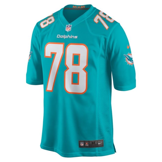 Justin Ellis 78 Miami Dolphins Game Men Jersey - Aqua - Image 2
