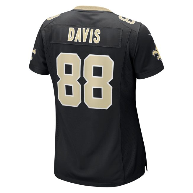 Shaquan Davis New Orleans Saints Women's Game Jersey - Black - Image 3