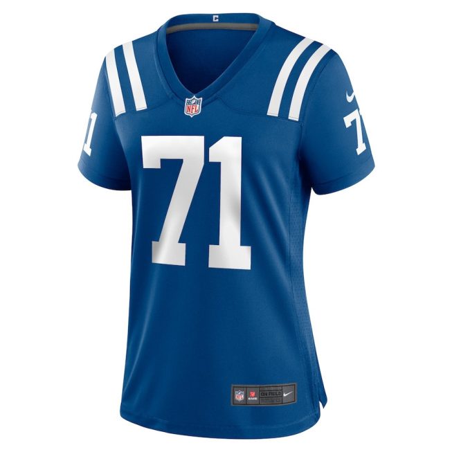 Ryan Hayes 71 Indianapolis Colts Women Team Game Jersey - Royal - Image 2