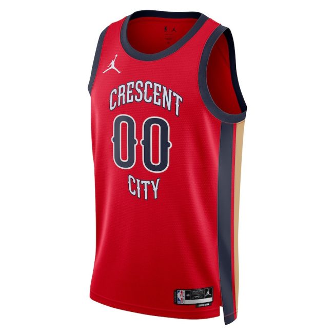 New Orleans Pelicans Unisex Swingman Custom Jersey - Red - Statement Edition - Image 2