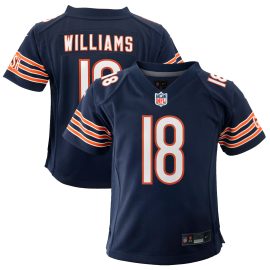 Caleb Williams Chicago Bears Youth 2024 Draft First Round Pick Player Game Jersey - Navy