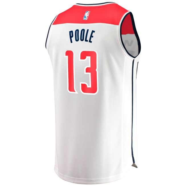 Jordan Poole Washington Wizards Fanatics Fast Break Player Jersey - Association - White - Image 3